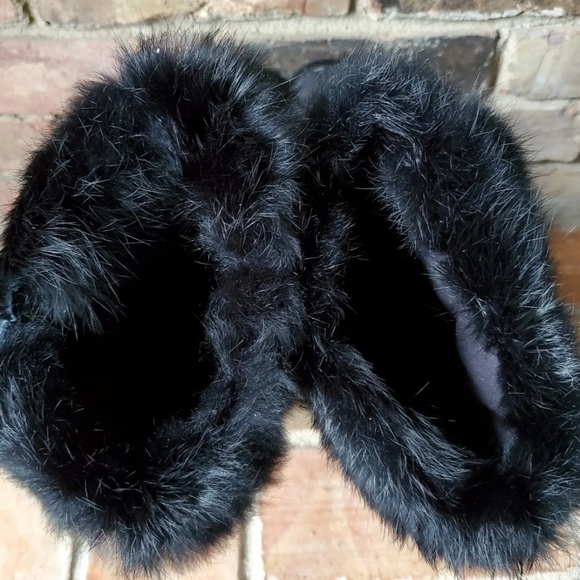 Coach Womens Black Signature Logo Print Joyous Fur Cuff Winter Boots size 7b - Picture 7 of 7